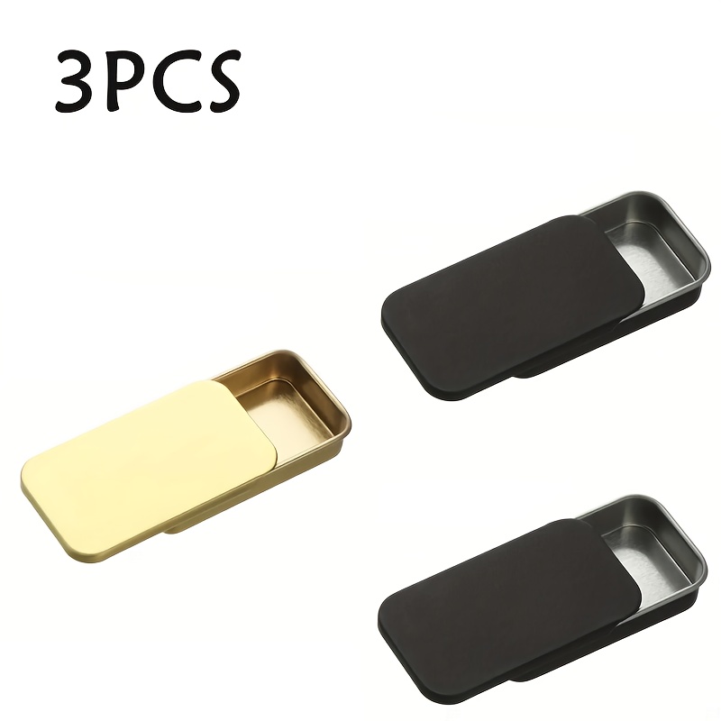 Mini Metal Slide Box for Storage, Portable Design